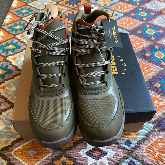 Teva Men’s Geotrecca Dark Olive Desert Taupe Green Boots Size 9 Waterproof NEW - Picture 4 of 11